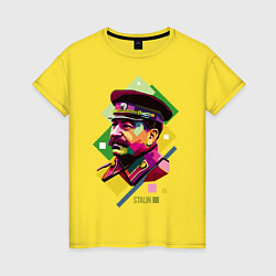 Женская футболка Stalin Art