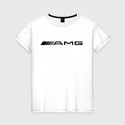 Футболка хлопковая женская AMG, цвет: белый