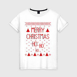 Женская футболка Merry christmas