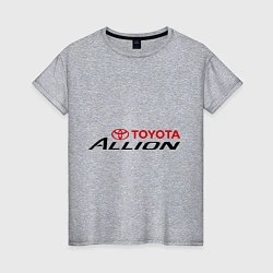 Футболка хлопковая женская Toyota Allion, цвет: меланж