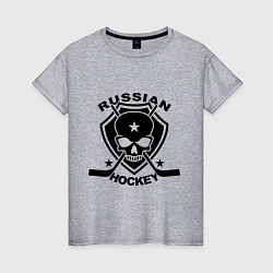 Женская футболка Russian hockey