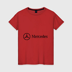Женская футболка Mercedes Logo