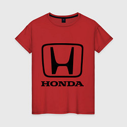 Женская футболка Honda logo