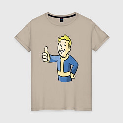 Женская футболка Fallout vault boy