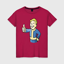 Женская футболка Fallout vault boy