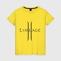 Женская футболка Lineage logo