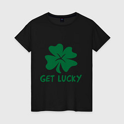 Женская футболка Get lucky