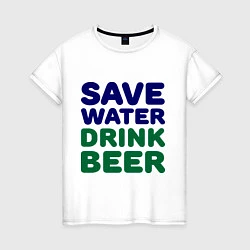 Женская футболка Save water