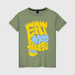 Женская футболка Bart: Eat my shorts
