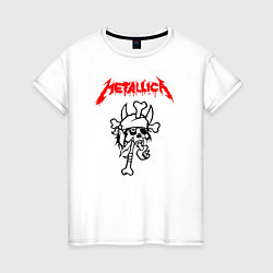 Женская футболка Metallica: Pushead Skull