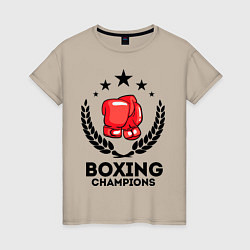 Женская футболка Boxing Champions