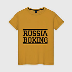 Женская футболка Russia boxing