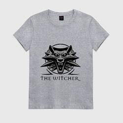 Футболка хлопковая женская The Witcher 3, цвет: меланж