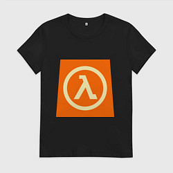 Футболка хлопковая женская Half-Life, цвет: черный