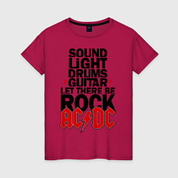 Женская футболка AC/DC Rock