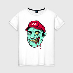 Женская футболка Mario zombie