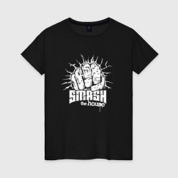 Женская футболка Smash the House