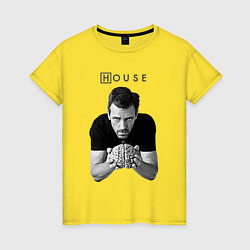 Женская футболка House Brain