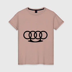 Женская футболка Audi кастет