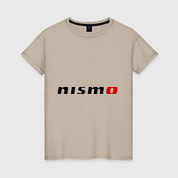 Футболка хлопковая женская Nismo, цвет: миндальный
