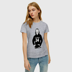 Футболка хлопковая женская Stalingrad 34, цвет: меланж — фото 2