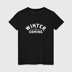 Женская футболка Зима близко