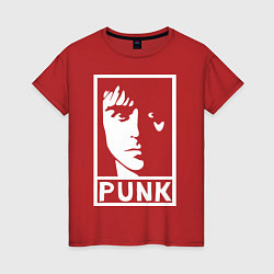 Футболка хлопковая женская Green Day: Punk, цвет: красный