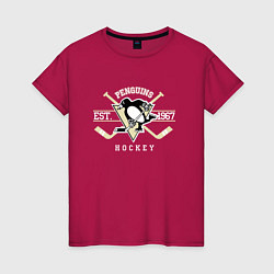 Женская футболка Pittsburgh Penguins: Est.1967