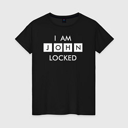 Женская футболка I am John locked