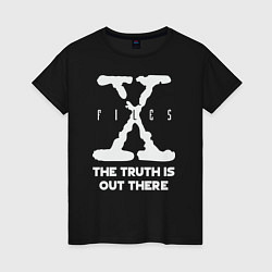 Футболка хлопковая женская X-Files: Truth is out there, цвет: черный
