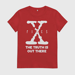 Футболка хлопковая женская X-Files: Truth is out there, цвет: красный