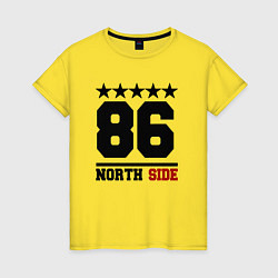 Женская футболка 86 north side