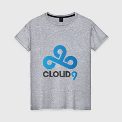 Футболка хлопковая женская Cloud9, цвет: меланж