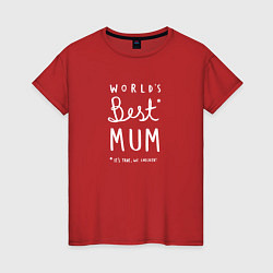 Женская футболка World's best mum