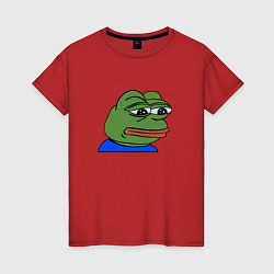 Женская футболка Sad frog
