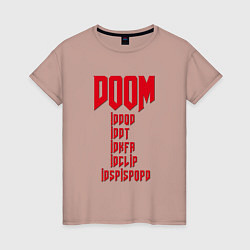 Женская футболка DOOM: Idspispopd