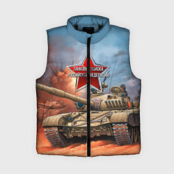 Женский жилет Танковые войска РФ, цвет: 3D-черный