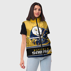 Женский жилет Buffalo Sabres, цвет: 3D-черный — фото 2