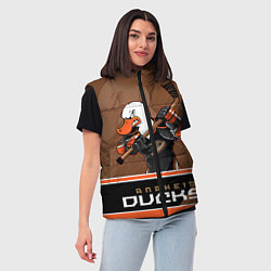 Женский жилет Anaheim Ducks, цвет: 3D-красный — фото 2