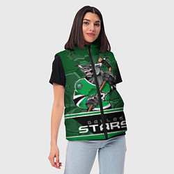 Женский жилет Dallas Stars, цвет: 3D-светло-серый — фото 2