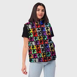Женский жилет The Beatles: pop-art, цвет: 3D-красный — фото 2