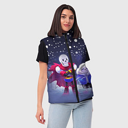 Женский жилет Sans & Papyrus, цвет: 3D-светло-серый — фото 2