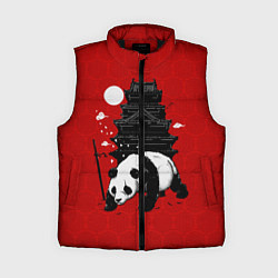 Женский жилет Panda Warrior, цвет: 3D-черный
