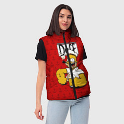 Женский жилет Duff Beer, цвет: 3D-красный — фото 2