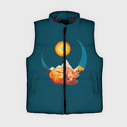 Женский жилет Лиса под солнцем, цвет: 3D-красный