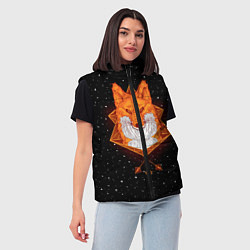 Женский жилет Огненный лис, цвет: 3D-красный — фото 2