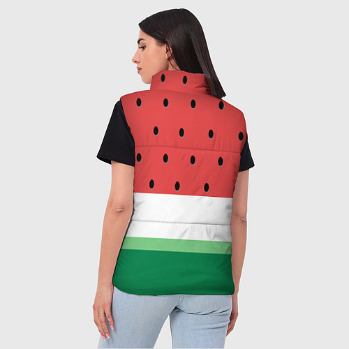 Женский жилет Сочный арбуз / 3D-Красный – фото 4