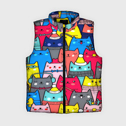 Женский жилет Отряд котиков, цвет: 3D-черный