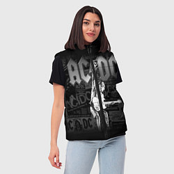 Женский жилет AC/DC: Rock You, цвет: 3D-красный — фото 2