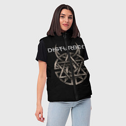 Женский жилет Disturbed Logo, цвет: 3D-красный — фото 2